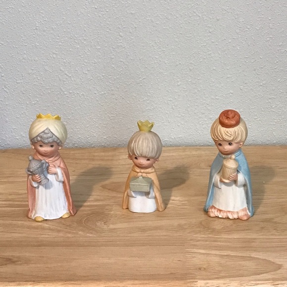 🇺🇸ALS🇺🇸 EUC Vintage Homco Children Wisemen Set - Picture 2 of 16